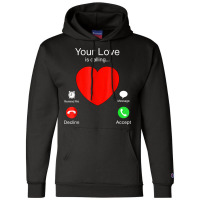 Your Love Is Calling Heart Funny Couple Valentines Day 2023 T Shirt Champion Hoodie | Artistshot