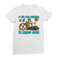 Easter A Lot Can Happen In Three Days Western Sunflowers Ladies Fitted T-shirt | Artistshot