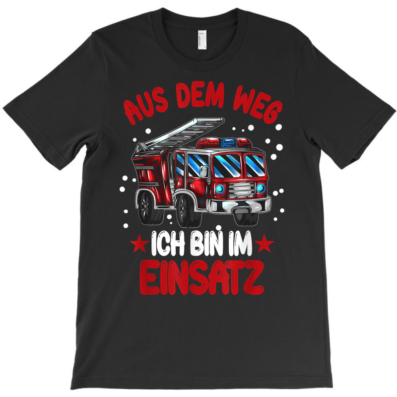 Youth Fire Department Fire Truck Out Of The Way I'm On Duty T Shirt T-shirt | Artistshot