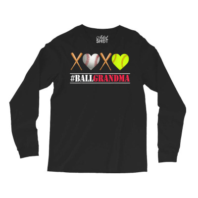Ball Grandma Shirt Softball Grandma Tee Baseball Grandma Tee Long Sleeve Shirts Designed By Sivir5056