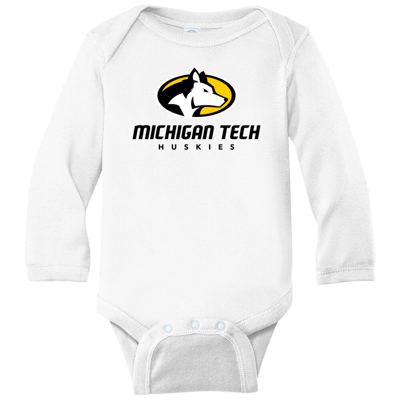 Michigan Tech Huskies Long Sleeve Baby Bodysuit | Artistshot