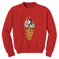 Bubble Waffle Ice Cream Youth Sweatshirt | Artistshot