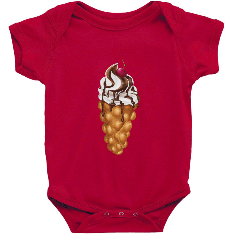 Bubble Waffle Ice Cream Baby Bodysuit by semartahu | Artistshot