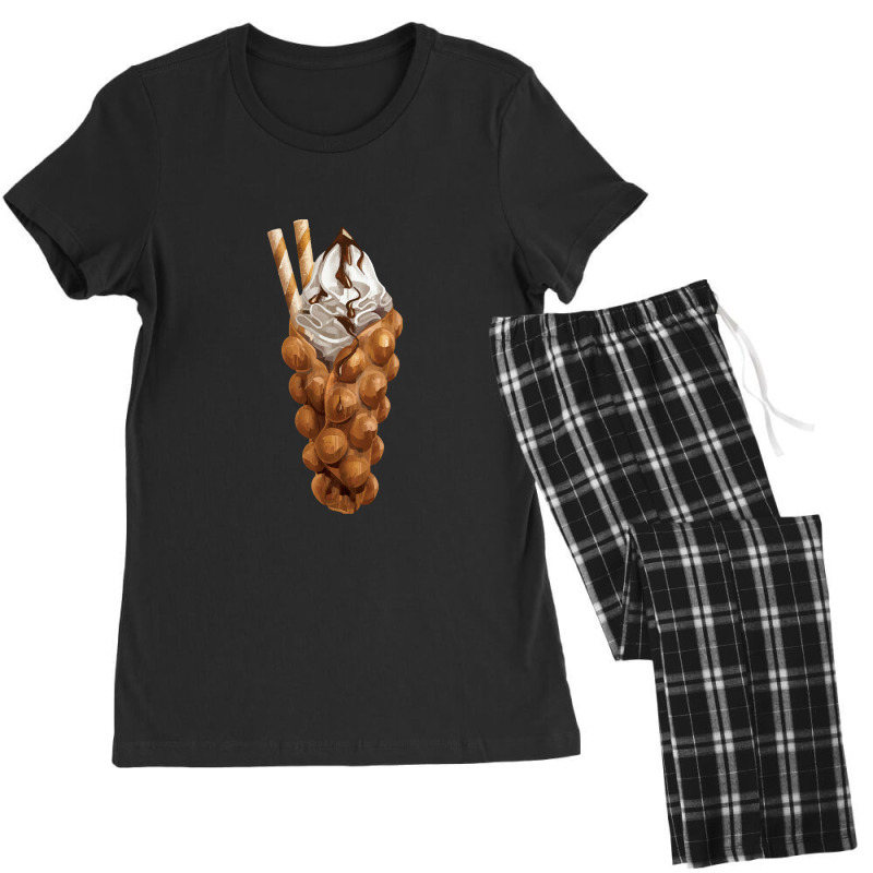 Bubble Waffle Ice Cream Women's Pajamas Set by semartahu | Artistshot