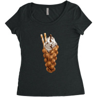 Bubble Waffle Ice Cream Women's Triblend Scoop T-shirt | Artistshot