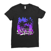 California Surfing Ladies Fitted T-shirt | Artistshot