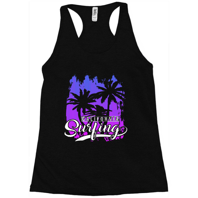 California Surfing Racerback Tank by semartahu | Artistshot