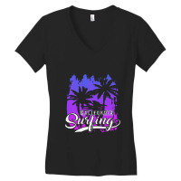 California Surfing Women's V-neck T-shirt | Artistshot