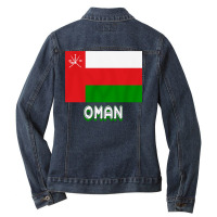 Oman Flag Ladies Denim Jacket | Artistshot