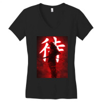 Warrior Red Samurai Women's V-neck T-shirt | Artistshot