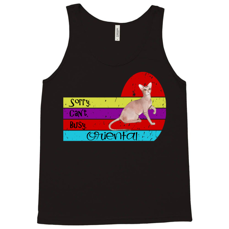 Oriental Cat Sorry Cant Busy Tank Top | Artistshot