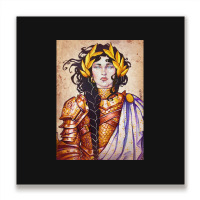 Warrior Women Paladin Art Print Metal Print Square | Artistshot