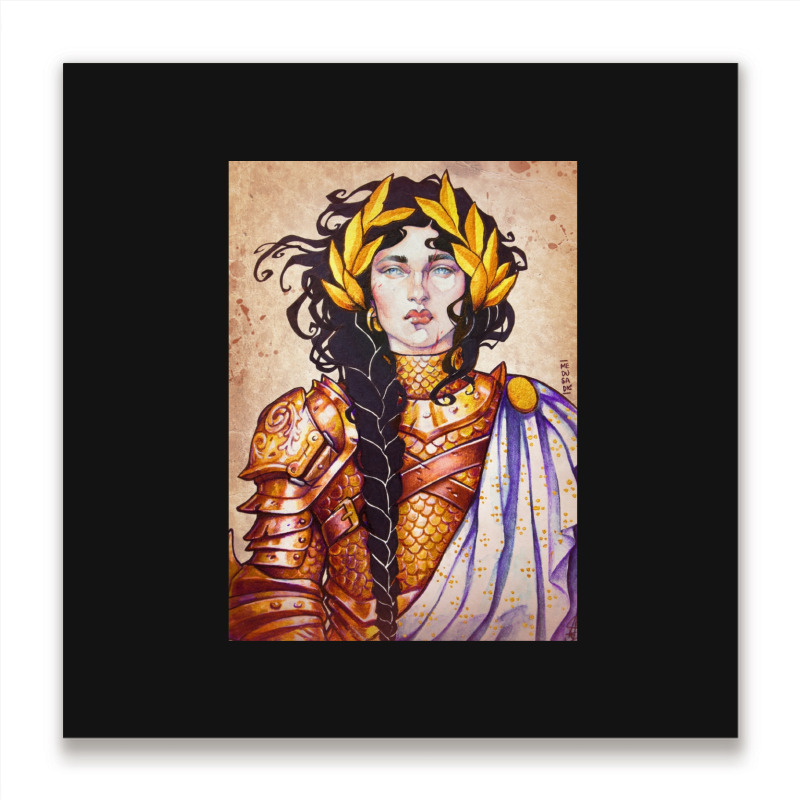 Warrior Women Paladin Art Print Metal Print Square | Artistshot