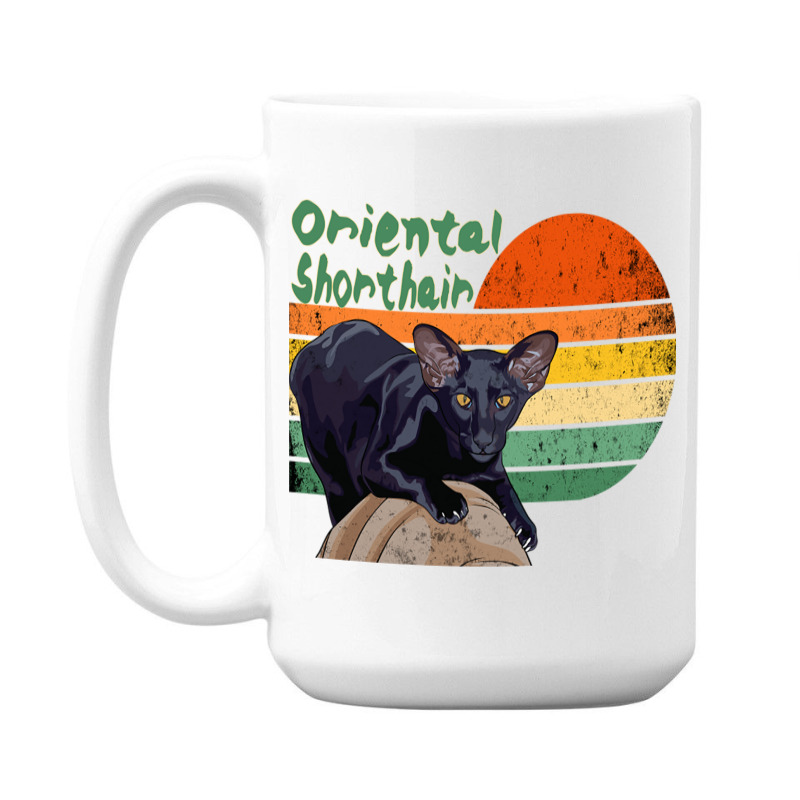 Oriental Shorthair Cat 15 Oz Coffee Mug | Artistshot