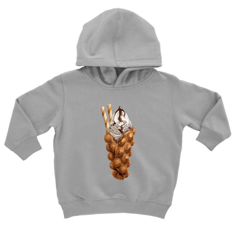 Eggette Bubble Waffle Vanilla Ice Cream,egg Bubble Waffle Van Toddler Hoodie by marinah | Artistshot