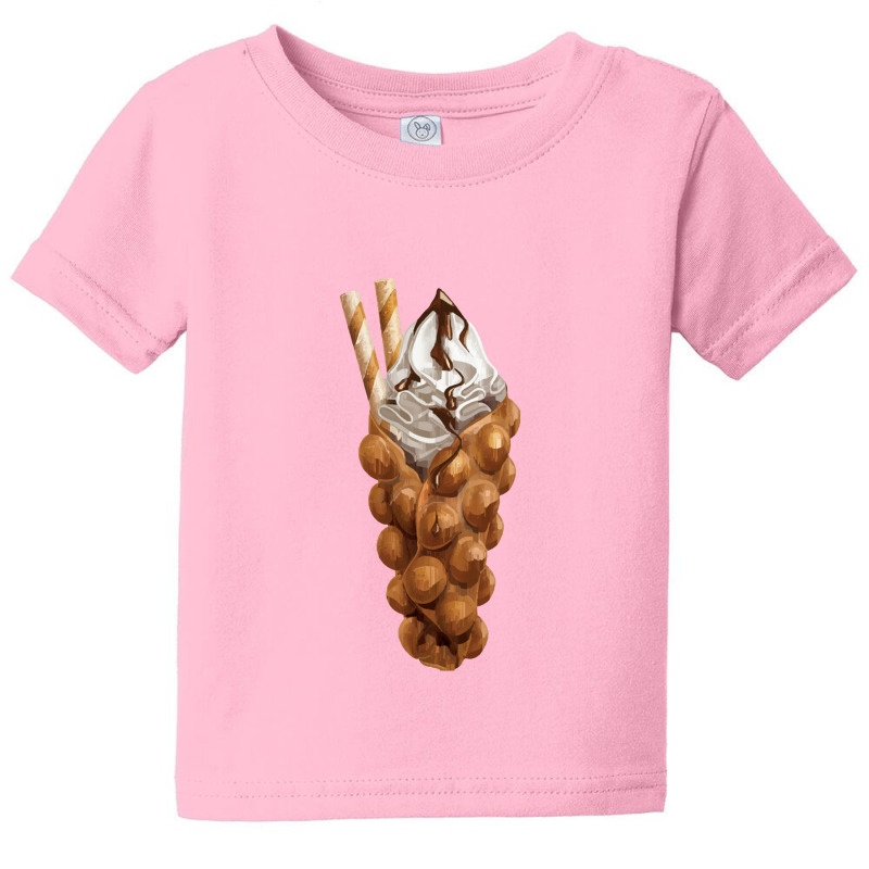 Eggette Bubble Waffle Vanilla Ice Cream,egg Bubble Waffle Van Baby Tee by marinah | Artistshot