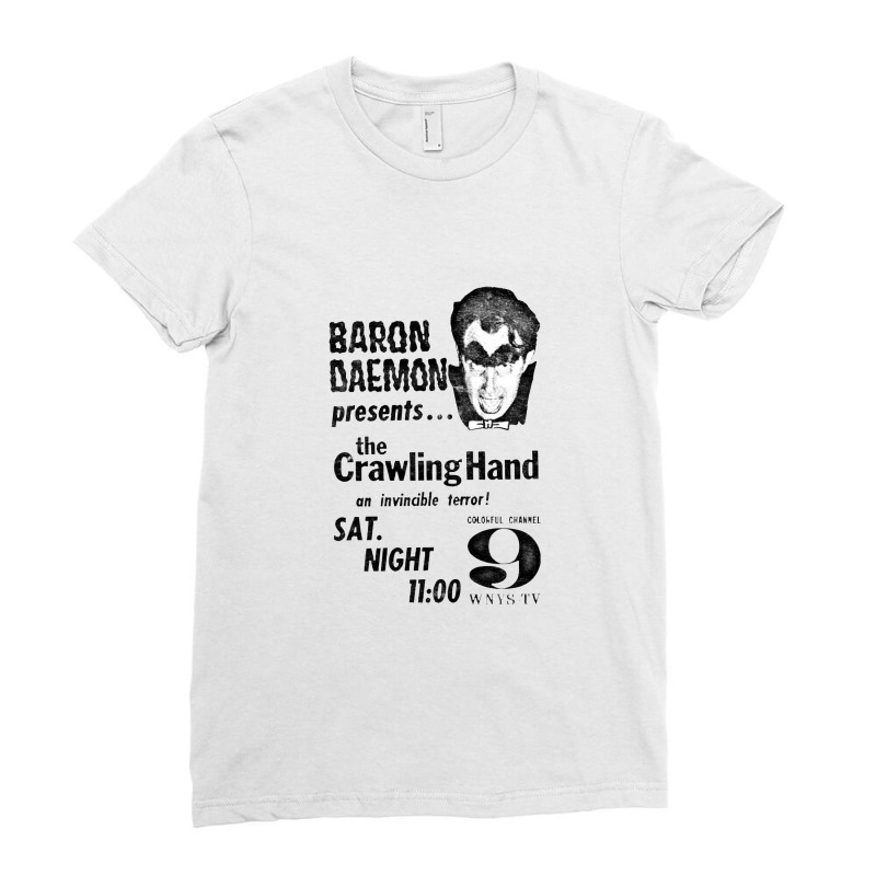 The Crawling Hand Ladies Fitted T-Shirt by rayangid | Artistshot