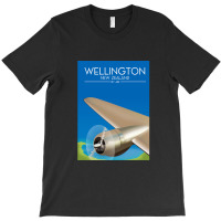 Wellington New Zealand Flight Poster 1.png T-shirt | Artistshot