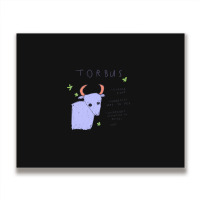 Torbus The Hot And Coping Bull - Horrorscoops Asstrology .png Metal Print Horizontal | Artistshot