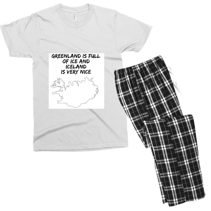 Greenland Is Full Of Ice And Iceland Is Very Nice11 Men's T-shirt Pajama Set | Artistshot