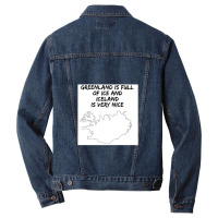 Greenland Is Full Of Ice And Iceland Is Very Nice11 Men Denim Jacket | Artistshot