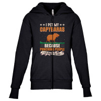 Capybara Lover Gifts Youth Zipper Hoodie | Artistshot