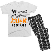 Retirement Is Music To My Ears Men's T-shirt Pajama Set | Artistshot