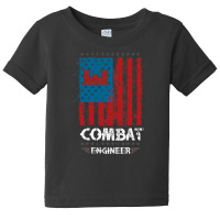 Combat Engineer American Flag Baby Tee | Artistshot