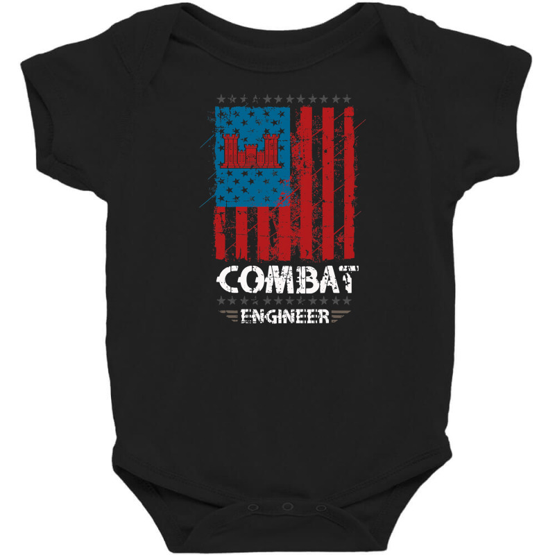 Combat Engineer American Flag Baby Bodysuit by AdeArt | Artistshot