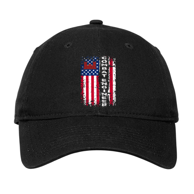 Combat Engineer Distressed American Adjustable Cap by AdeArt | Artistshot