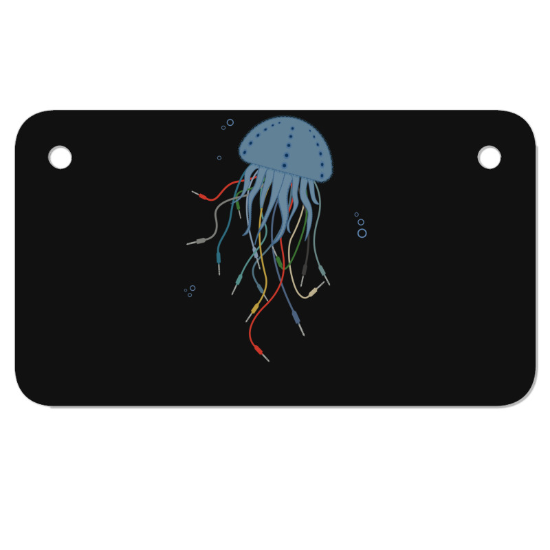 Modular Jellyfish Synthesizer For Musician Motorcycle License Plate | Artistshot