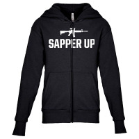 Combat Engineer Sapper Up Usa Military Youth Zipper Hoodie | Artistshot