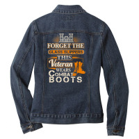 Combat Engineer This Veteran Wears Ladies Denim Jacket | Artistshot