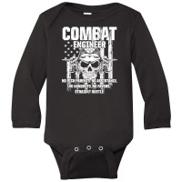 Combat Engineer Usa Military Sapper Long Sleeve Baby Bodysuit | Artistshot