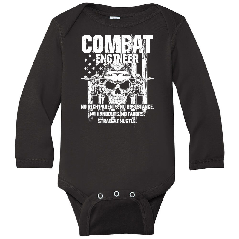 Combat Engineer Usa Military Sapper Long Sleeve Baby Bodysuit by AdeArt | Artistshot