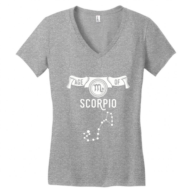 Age Of Scorpio Women's V-Neck T-Shirt by sugirah | Artistshot