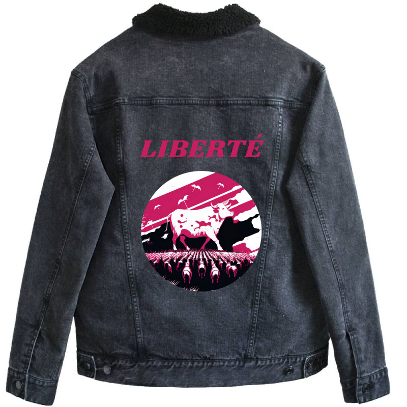 We Egalite Freedom Unisex Sherpa-Lined Denim Jacket by dhita irwanda | Artistshot