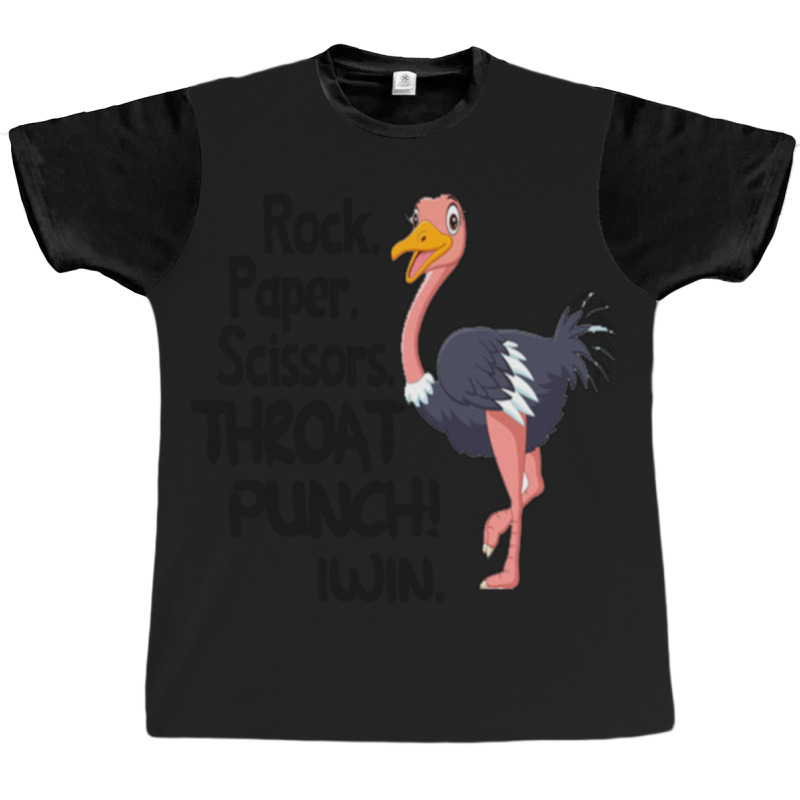 Rock Paper Scissors Throat Punch I Win Graphic T-shirt | Artistshot