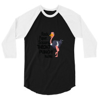 Rock Paper Scissors Throat Punch I Win 3/4 Sleeve Shirt | Artistshot