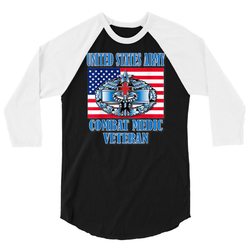 Combat Medic 2nd Award Back 3/4 Sleeve Shirt by AdeArt | Artistshot