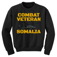 Combat Veteran Mogadishu Somalia Youth Sweatshirt | Artistshot