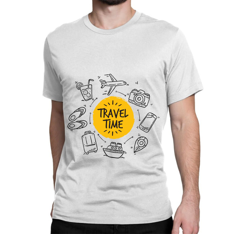 Vacation Travel Time Classic T-shirt by Perfect Designers | Artistshot