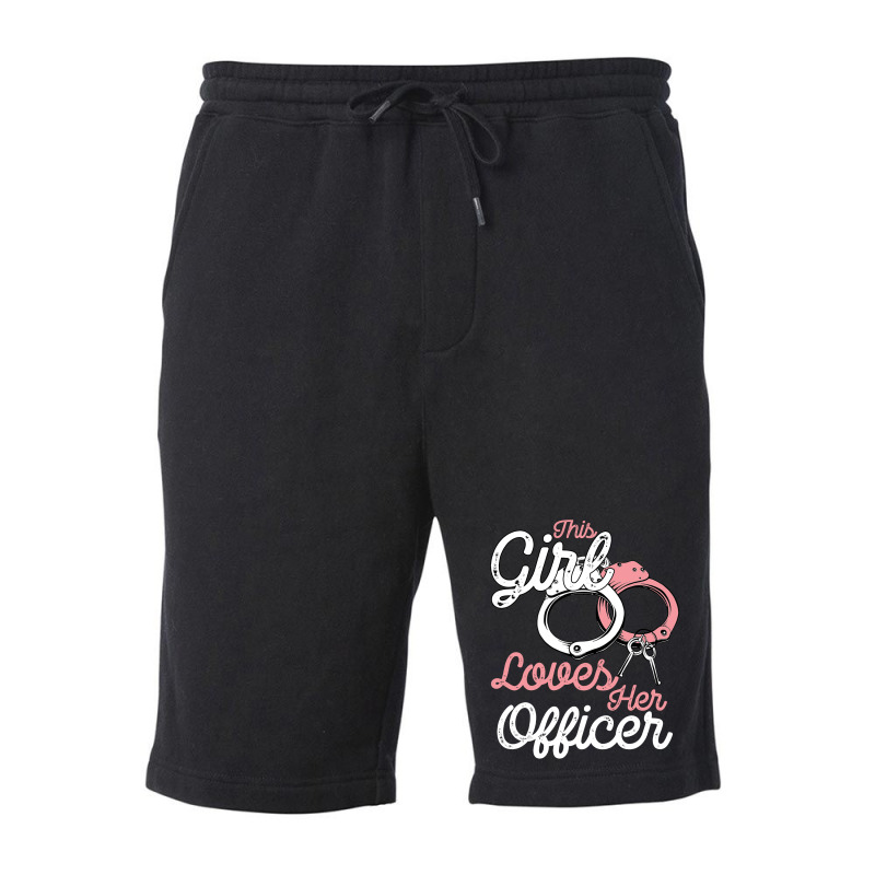 This Girl Loves Her Officer Fleece Short | Artistshot