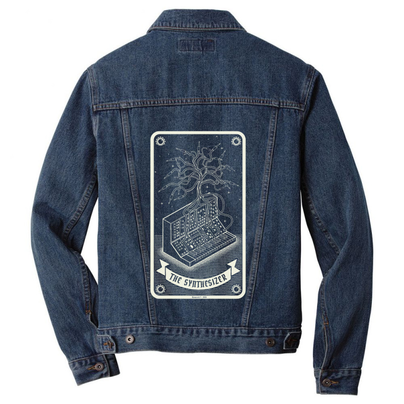 Modular Synthesizer Tarot Card 1 Men Denim Jacket | Artistshot