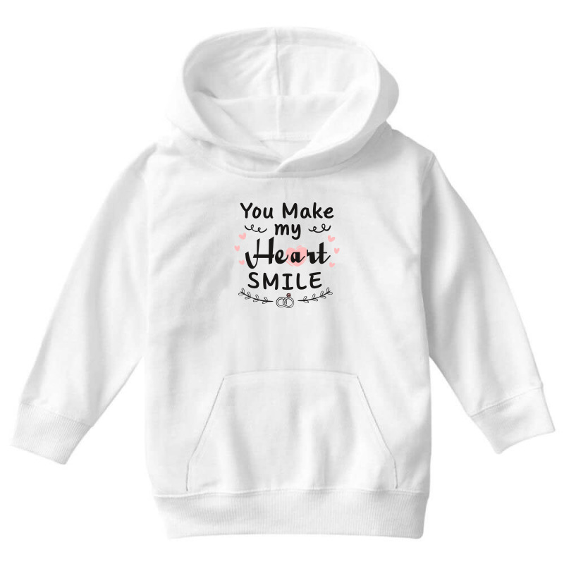 Wedding Make My Heart Smile Youth Hoodie by Perfect Designers | Artistshot