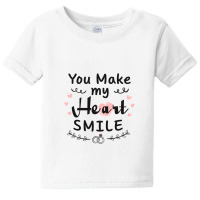 Wedding Make My Heart Smile Baby Tee | Artistshot