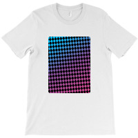 Abstract Pattern Of Chessboard Squares Blue Purple Gradation Color T-shirt | Artistshot