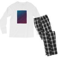 Abstract Pattern Of Chessboard Squares Blue Purple Gradation Color Men's Long Sleeve Pajama Set | Artistshot