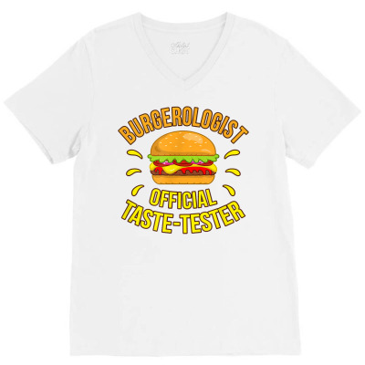 Burgerologist Burger Lover Graphic Cheeseburger Hamburger T Shirt V-neck Tee Designed By Xayah859