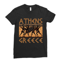 Ancient Greece Warrior Greek Mythology Athens Souvenir Long Sleeve T S Ladies Fitted T-shirt | Artistshot